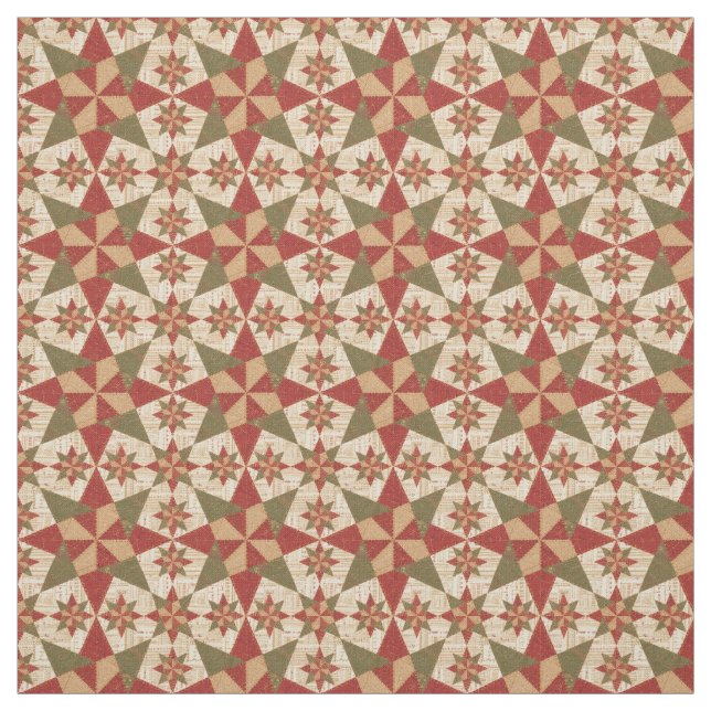 Beautiful Christmas Star Fabric (Swatch)