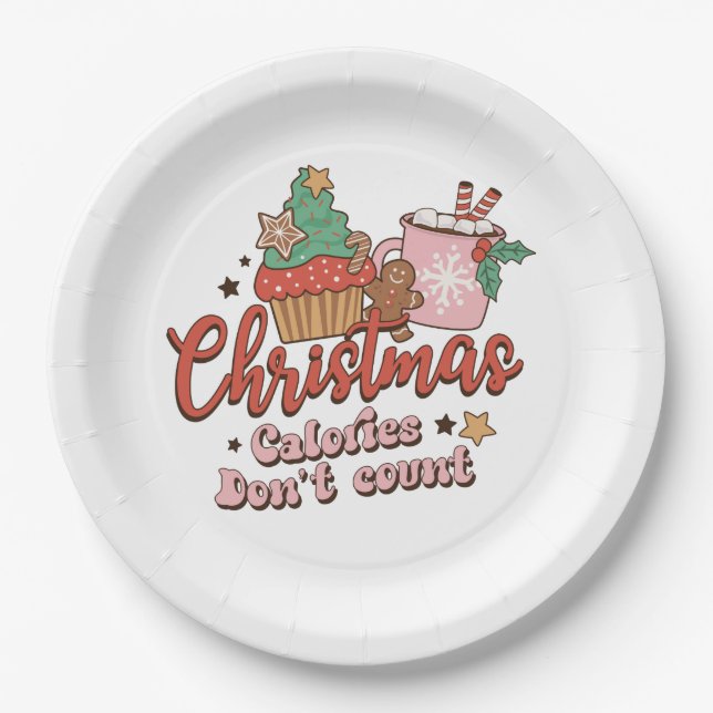 Beautiful Christmas Table Ware Paper Plate (Front)