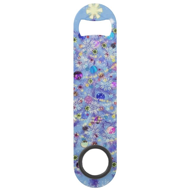 Beautiful Christmas Tree Bar Key (Front)