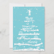 Beautiful Christmas tree Holiday card