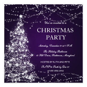 Purple Christmas Invitations 9