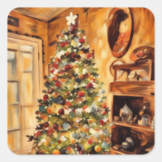 Beautiful Christmas Tree Sticker