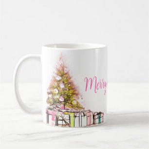 Beautiful Christmas Tree with Presents Coffee Mug