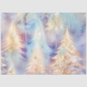 Beautiful Christmas Trees Light Sparkle Christmas Tissue Paper