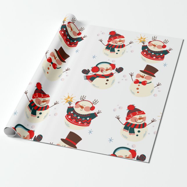 Beautiful Christmas, Winter Landscape   Wrapping Paper (Unrolled)