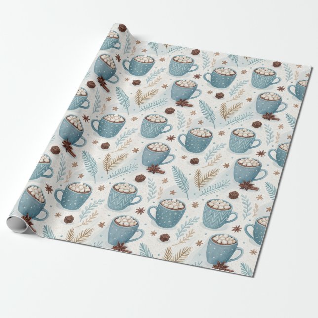 Beautiful Christmas Wrapping Paper (Unrolled)