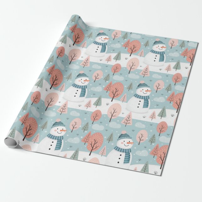 Beautiful Christmas Wrapping Paper (Unrolled)