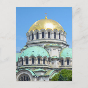 Beautiful church in Sofia Bulgaria Postcard