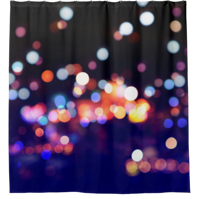 Beautiful city night bokeh light, abstract blur de (Front)