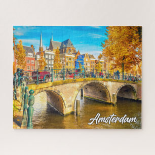 Beautiful City Of Amsterdam, Netherlands Jigsaw Puzzle