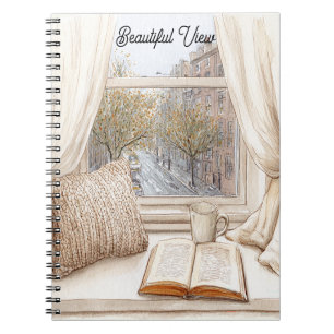 Beautiful City View Window Notebook