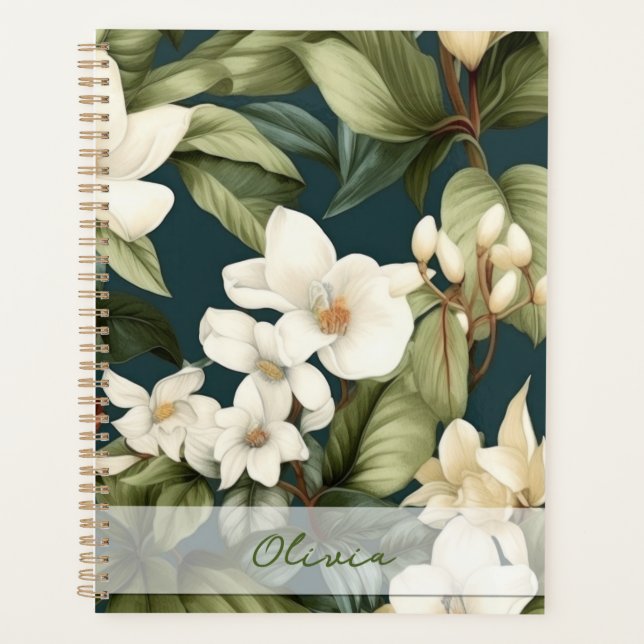 Beautiful classic floral pattern planner (Front)