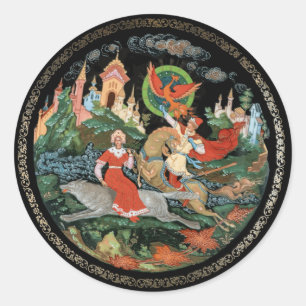 Beautiful classic round sticker