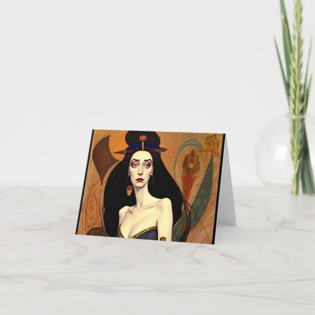 Beautiful Cleopatra Note Card (Front)