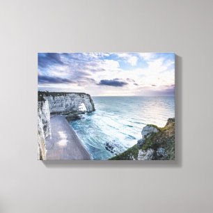 Beautiful Cliffs Etratat Normandy France Canvas Print