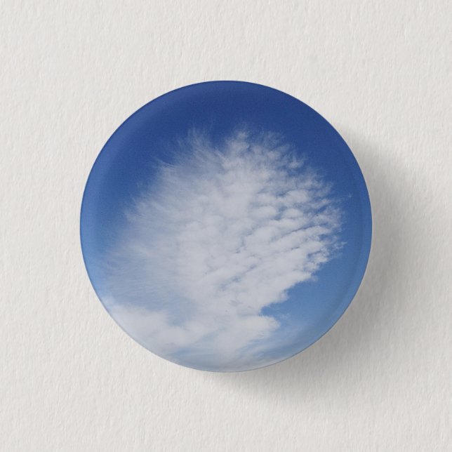 Beautiful cloud 1 inch round button (Front)