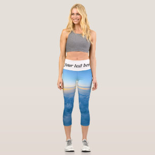 Beautiful cloud capri leggings