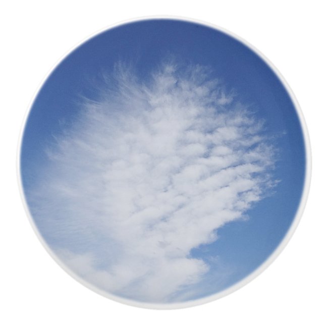 Beautiful cloud ceramic knob (Front)
