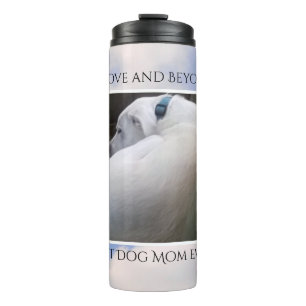 Beautiful Cloudy Sky Best Dog Mom Cute Calm Blue Thermal Tumbler