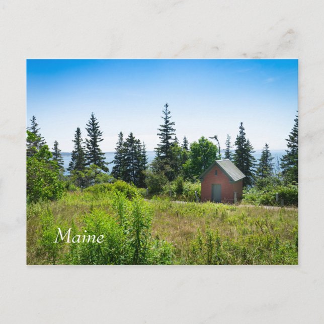 Beautiful coast in Maine Postcard (Front)