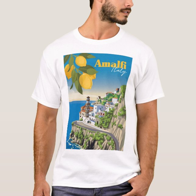 Beautiful Coast Of Amalfi Active T-Shirt (Front)