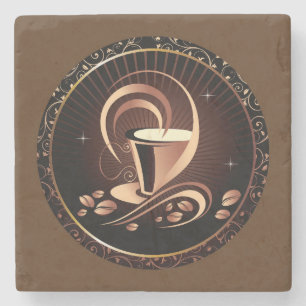 Beautiful Coffee Cup/Saucer Stone Coaster