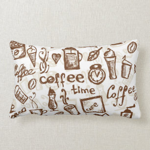 Beautiful Coffee Espresso Design Lumbar Pillow