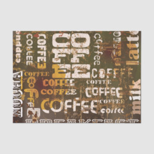 Beautiful Coffee Espresso Design Tissue Paper