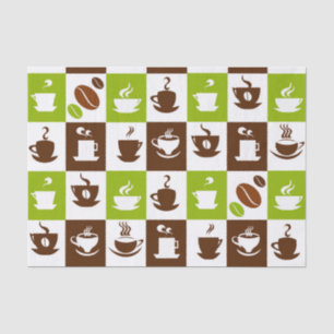 Beautiful Coffee Espresso Design Tissue Paper