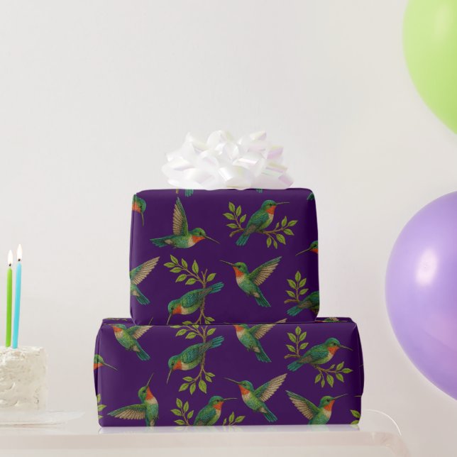 Beautiful colibris wrapping paper (Party Gifts)