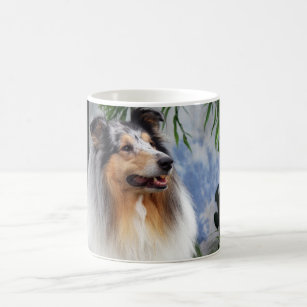 Beautiful Collie dog blue merle mug, gift Coffee Mug