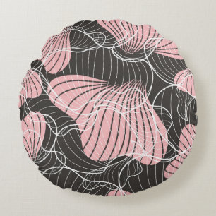 Beautiful colorful abstract seamless pattern. Back Round Pillow