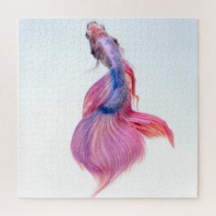 Beautiful Colorful Fantasy Koi Fish Jigsaw Puzzle