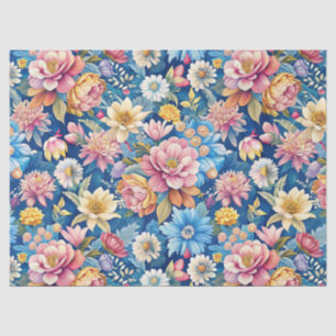 Beautiful Colorful Wildflowers Pattern Decoupage Tissue Paper