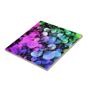Beautiful Colors Bubbles Ceramic Tile