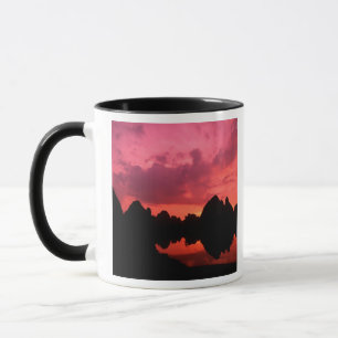 Beautiful colour at sunset of limestone mountains mug