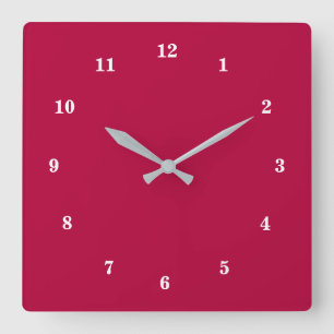 Beautiful Colour - Customizable Square Wall Clock
