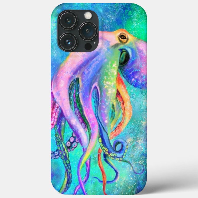 Beautiful Colour Octopus iPhone Case (Back)