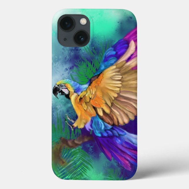Beautiful Colour Parrot iPhone Case (Back)