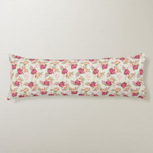 Beautiful colour peony pattern on green body pillow