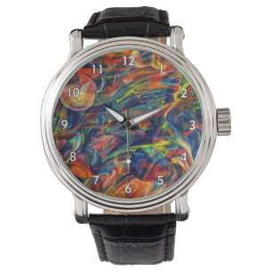 Beautiful & Colourful Abstract Artwork Watch
