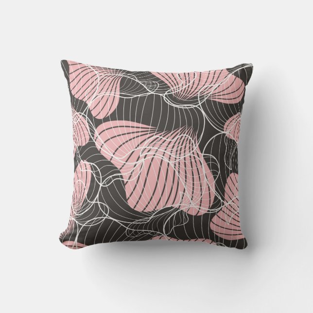 Beautiful colourful abstract seamless pattern. Bac Throw Pillow (Front)