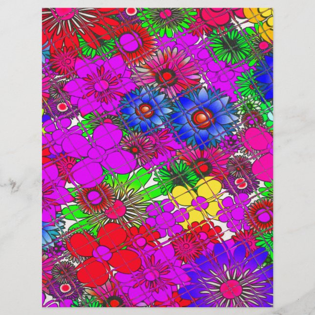Beautiful colourful amazing floral pattern design  (Front)