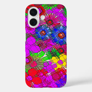 Beautiful colourful amazing floral pattern design  iPhone 16 case