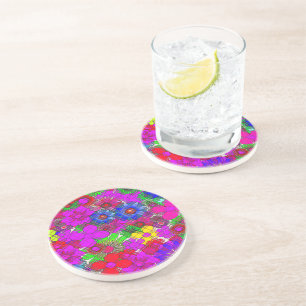 Beautiful Colourful Amazing Floral Pattern Design Coaster