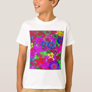 Beautiful Colourful Amazing Floral Pattern Design T-Shirt