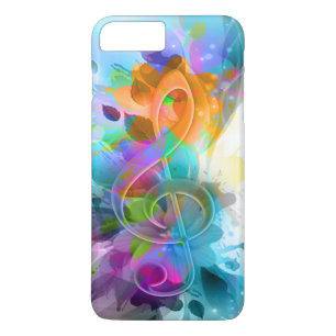 Beautiful colourful and cool splatter music note Case-Mate iPhone case