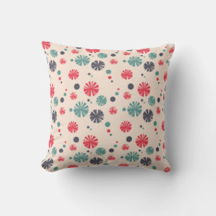 Beautiful colourful circle outdoor pillow