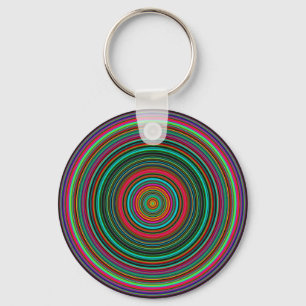 Beautiful Colourful Circular Pattern Keychain