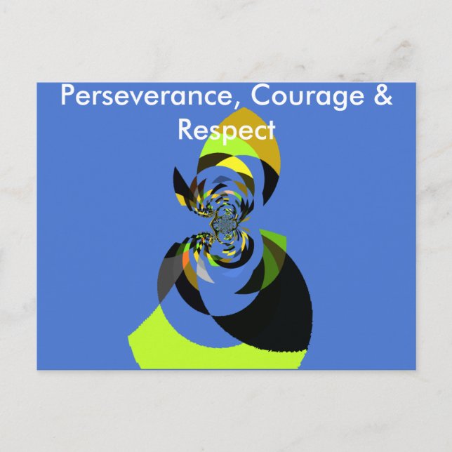 Beautiful colourful female silhouette Illustration Postcard (Front)